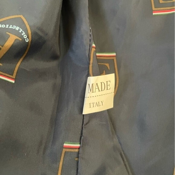 F Collections Leggi Tutto Women’s Jacket&Coat With Hood Blue Velvet Leather(M) - Picture 10 of 13